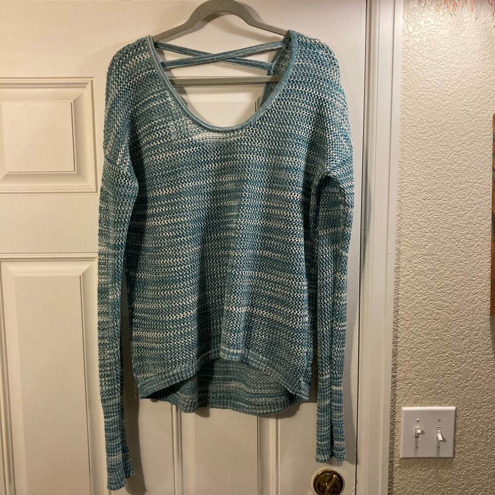 Soybu net accent sweater